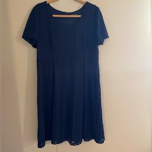 Navy lace dress